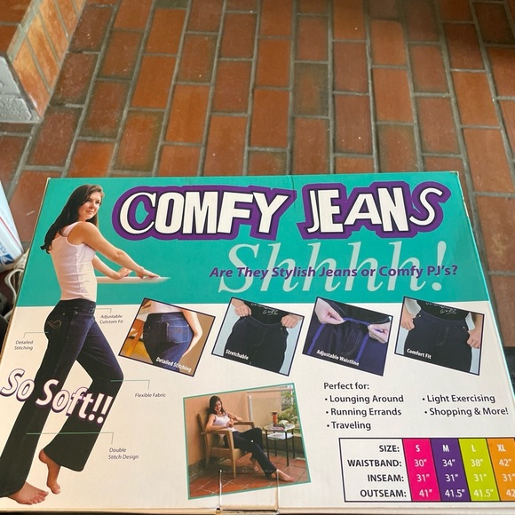 Women's Stretch Straight Comfort Fit Pull On STRETCH Jegging Jeans Sz S FIT 6-10 - Picture 2 of 2